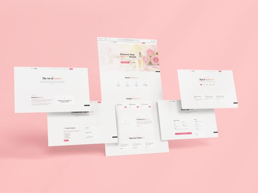 Website Design ( Beauty Product )